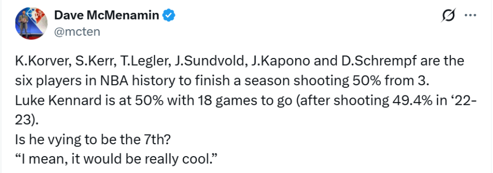 九游APP下载-肯纳德：在湖人获生涯最空位出手机会 训练状态好能连中85个三分